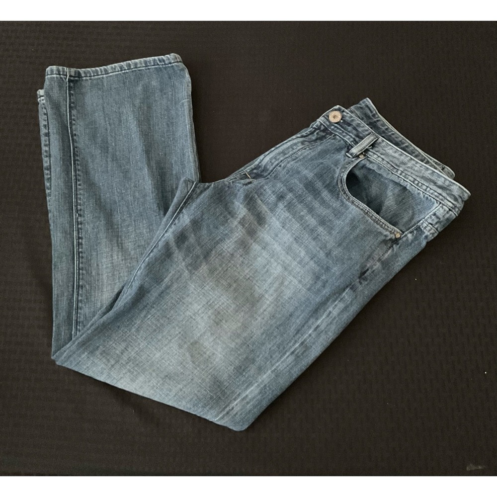 Buffalo David Bitton Jeans Mens 32x30 Blue Regular Straight Medium Wash Denim